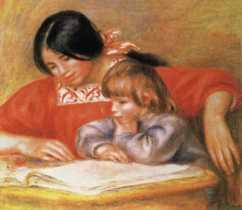 Pierre Renoir Leontine and Coco china oil painting image